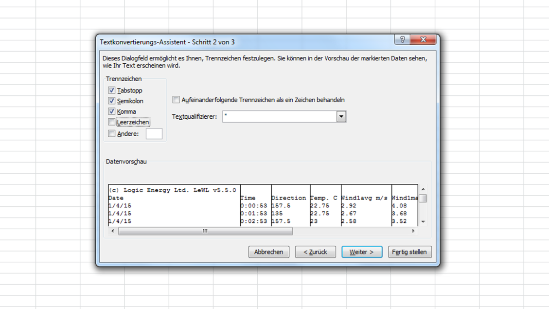 Wissen Messdaten In Excel Importieren Pce Instruments Deutschland Blog 8450